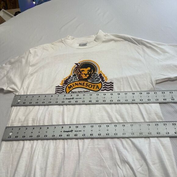 Sigma Alpha Epsilon VTG Minnesota Single Stitch T-Shirt Size XL - Picture 6 of 9